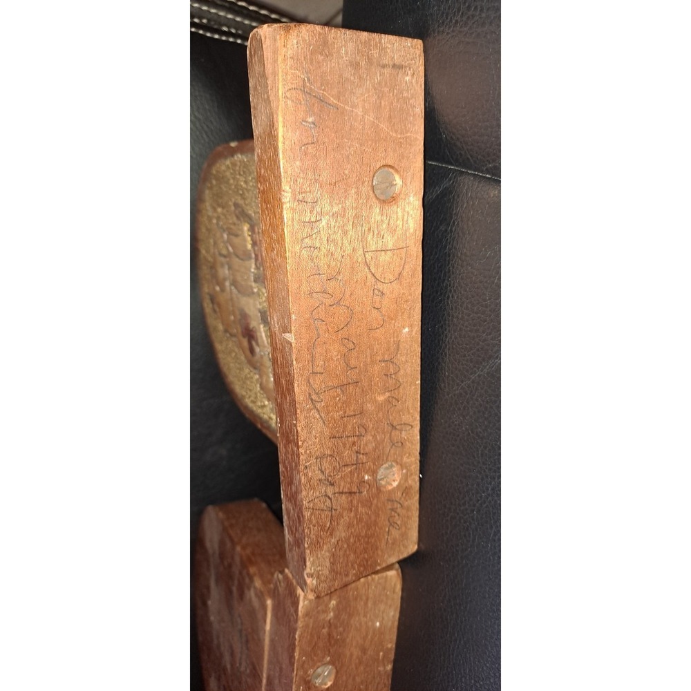 Hand Carved Wooden Bookends Pirate Ship May 1949 - Picture 7 of 8